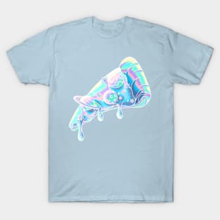 Galaxy Pizza Slice - Holographic / Iridescent Gradient T-Shirt